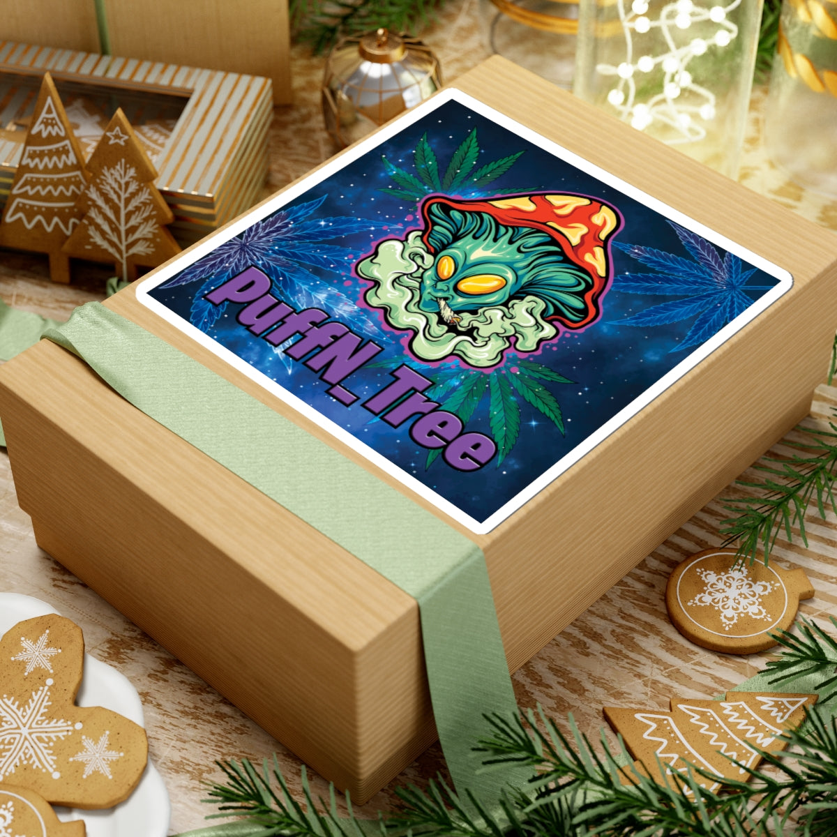 PuffN_Tree (6 inch) - Kiss-Cut Stickers