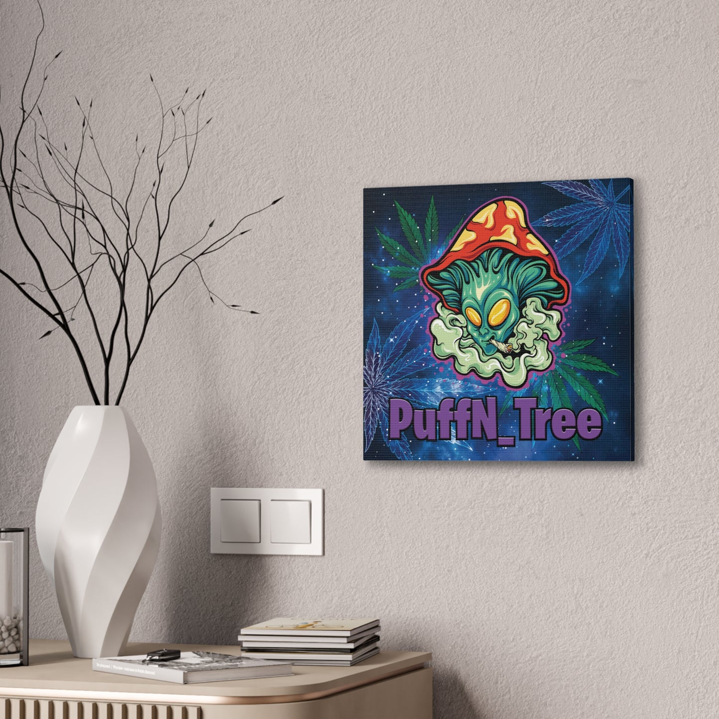 PuffN_Tree - Canvas Stretched, 0.75"