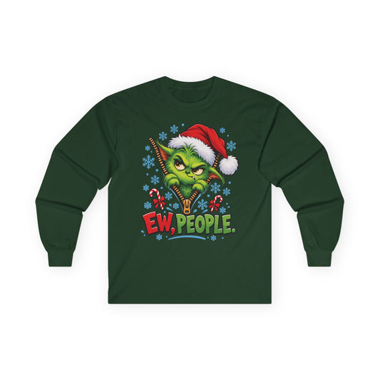 Bay Grinch Zipper - Unisex Ultra Cotton Long Sleeve Tee