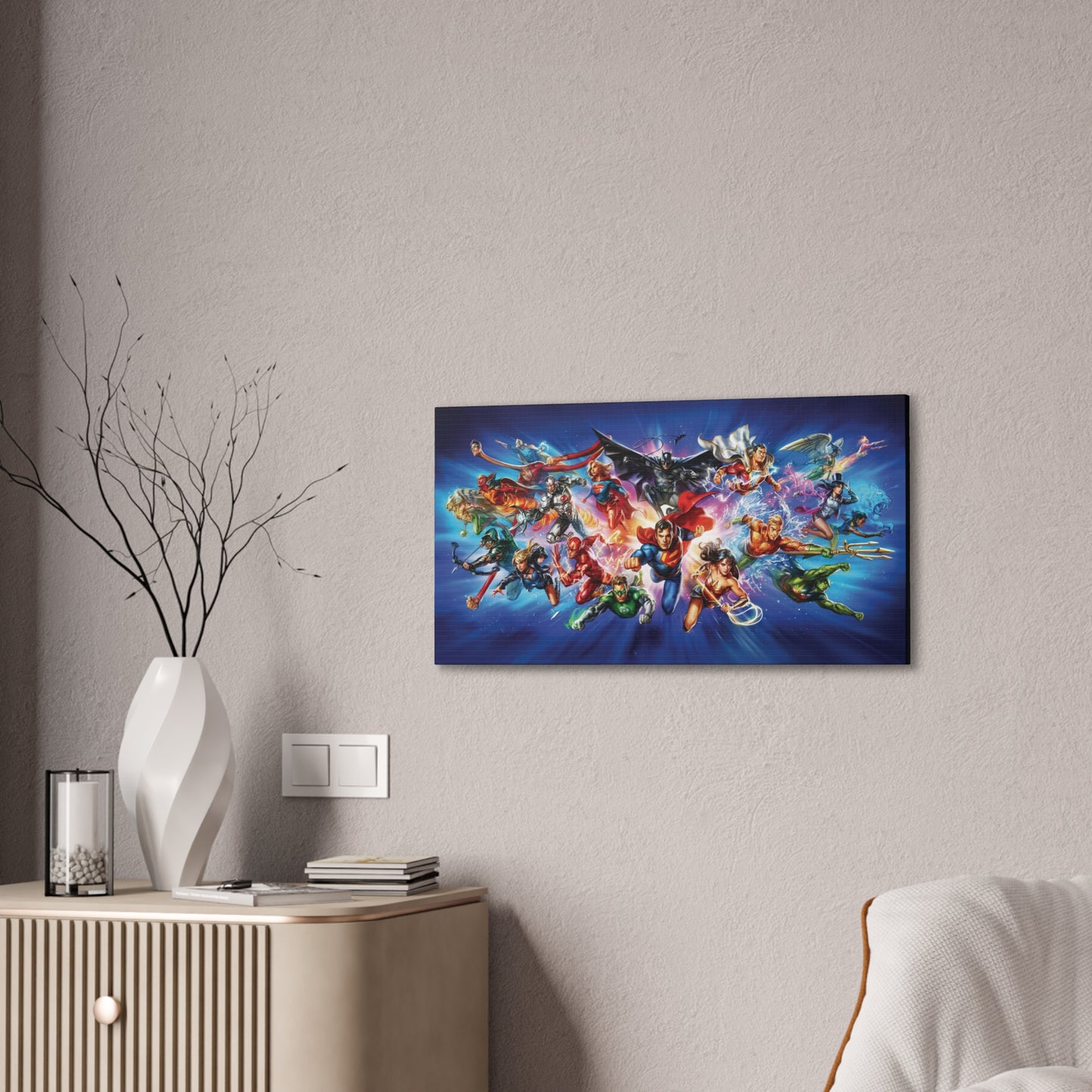 Heroes of Justice - Canvas Stretched, 0.75"