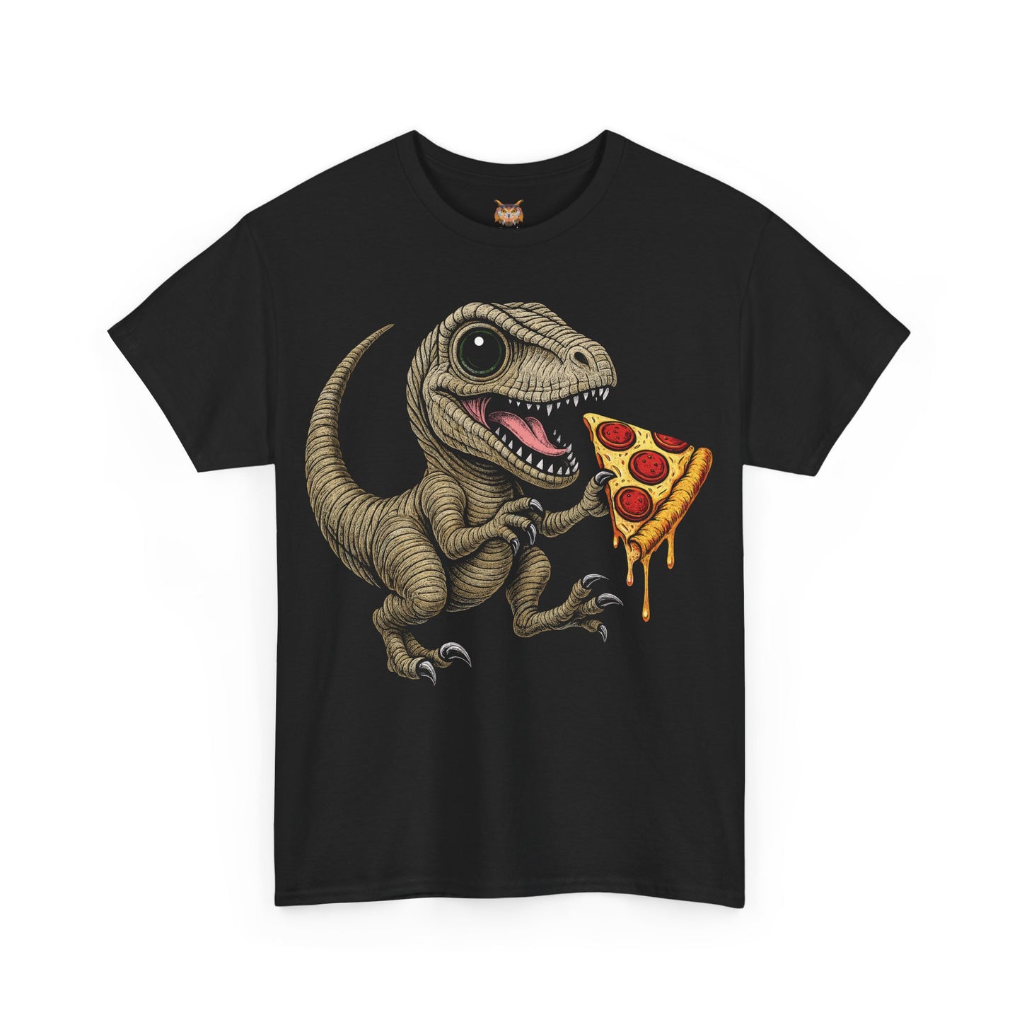 T-Rex Pizza - Unisex Heavy Cotton Tee