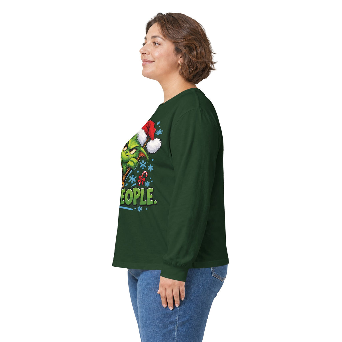 Bay Grinch Zipper - Unisex Ultra Cotton Long Sleeve Tee