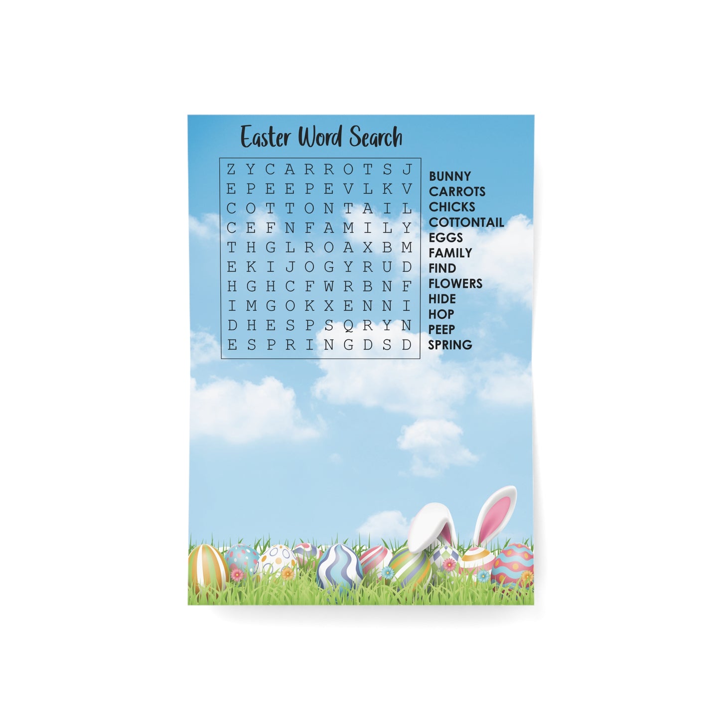 Easter 1 - Greeting Cards (1, 10, 30, and 50pcs)