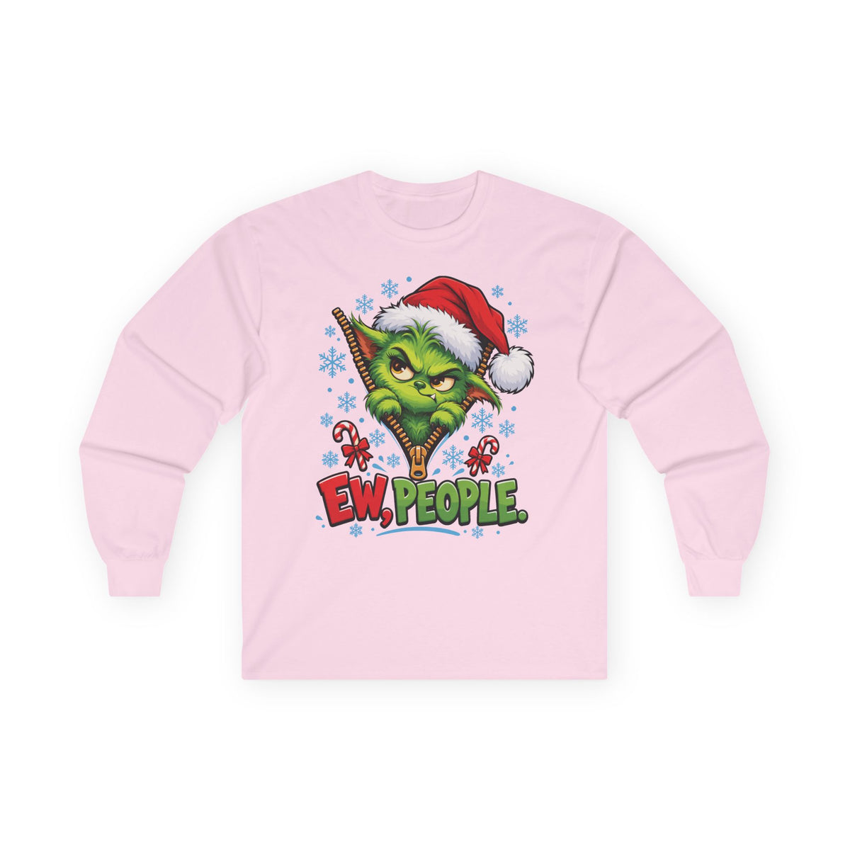 Bay Grinch Zipper - Unisex Ultra Cotton Long Sleeve Tee